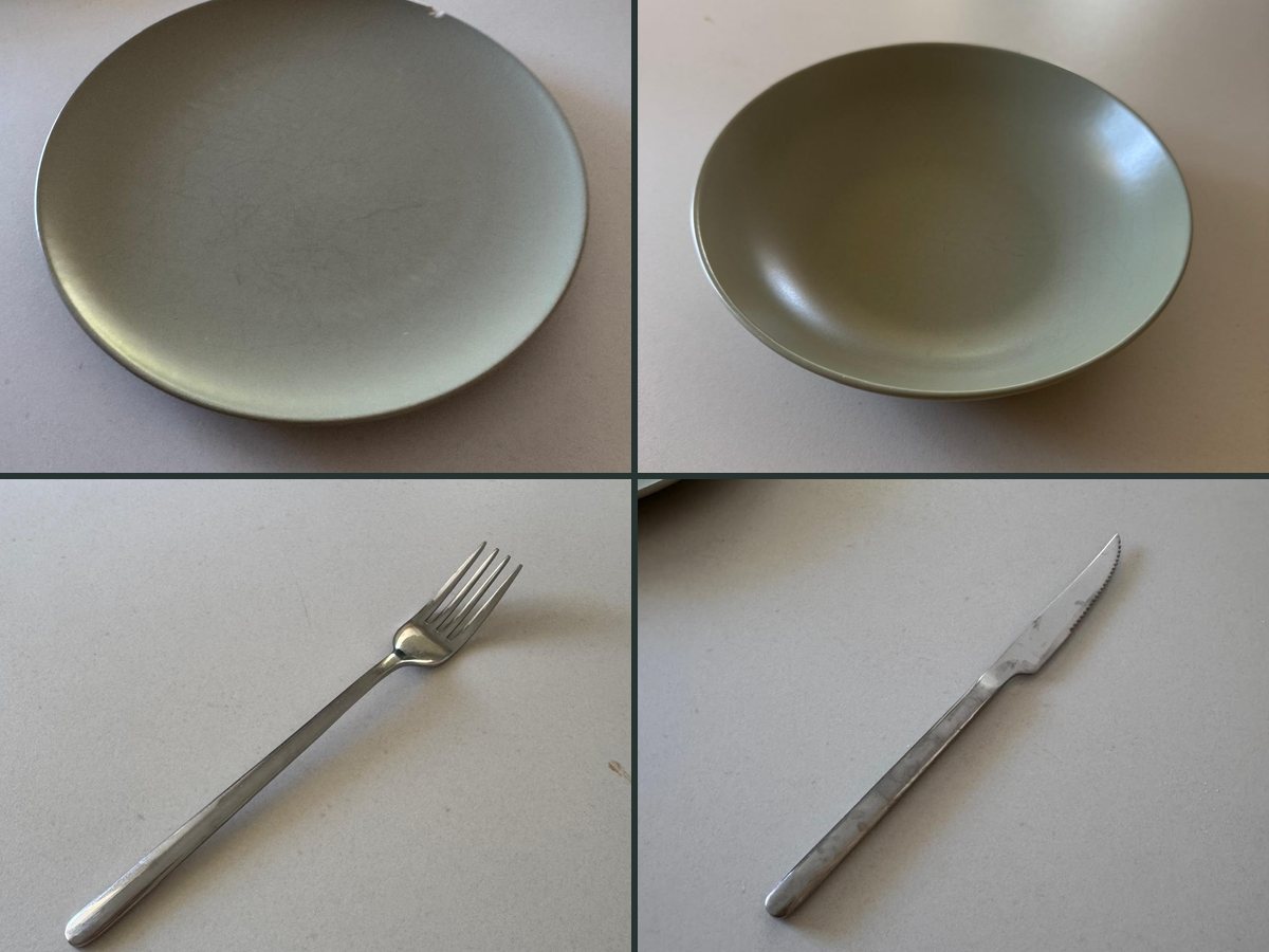 Photo de la vaisselle du restaurant